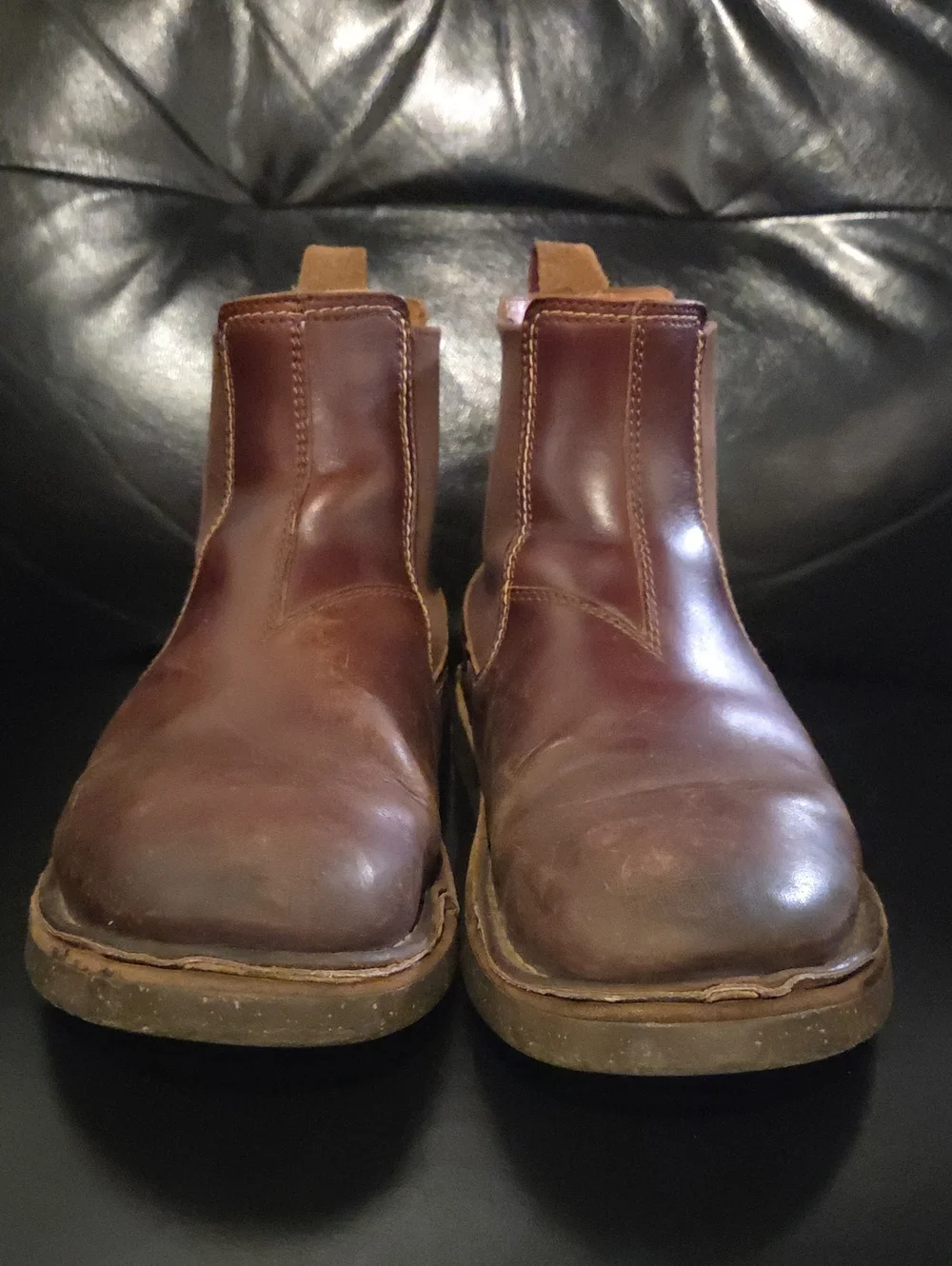 Men's Birmingham Slip On Men In Oiled Leather - Slip On Chelsea Boot